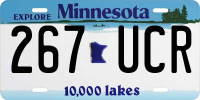 MN license plate 267UCR