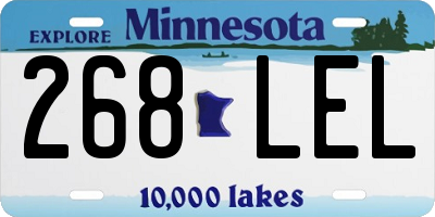 MN license plate 268LEL