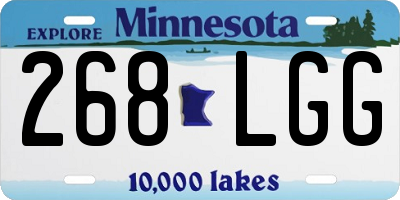 MN license plate 268LGG