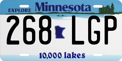MN license plate 268LGP