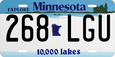 MN license plate 268LGU