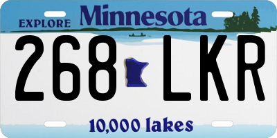 MN license plate 268LKR