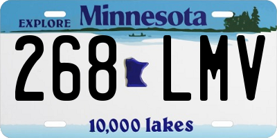 MN license plate 268LMV