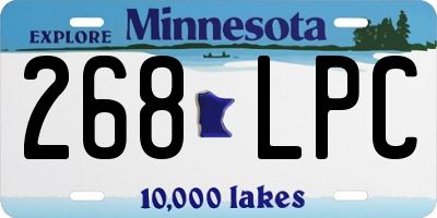MN license plate 268LPC