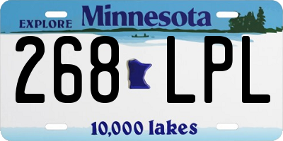 MN license plate 268LPL