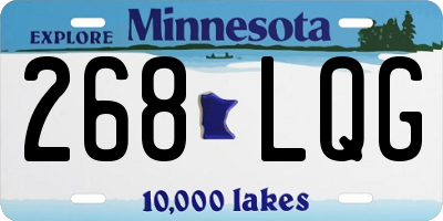 MN license plate 268LQG