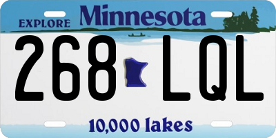 MN license plate 268LQL