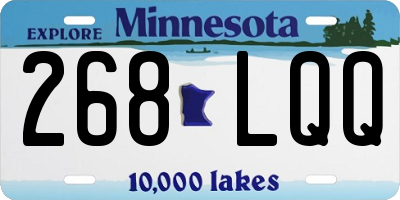 MN license plate 268LQQ