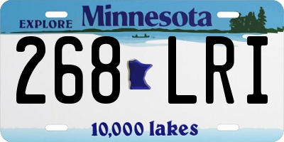 MN license plate 268LRI