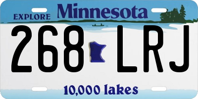 MN license plate 268LRJ