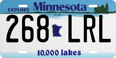 MN license plate 268LRL