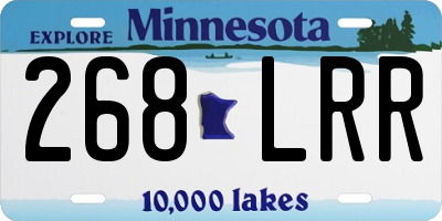 MN license plate 268LRR