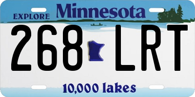 MN license plate 268LRT