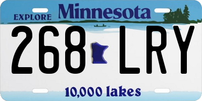 MN license plate 268LRY