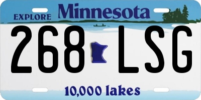 MN license plate 268LSG