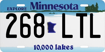 MN license plate 268LTL