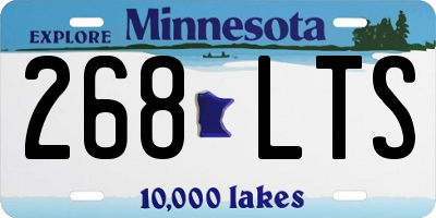 MN license plate 268LTS