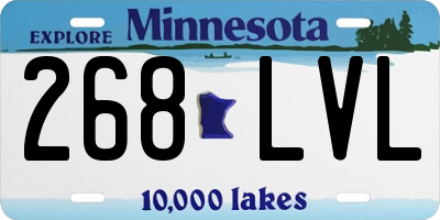 MN license plate 268LVL