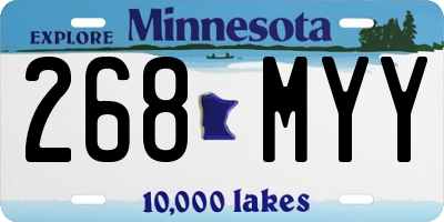 MN license plate 268MYY
