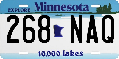 MN license plate 268NAQ