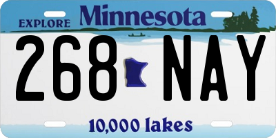 MN license plate 268NAY