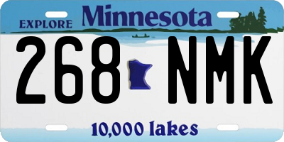 MN license plate 268NMK