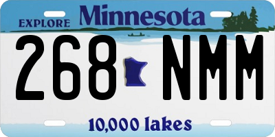 MN license plate 268NMM