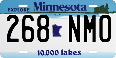MN license plate 268NMO