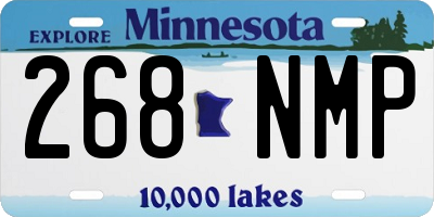 MN license plate 268NMP