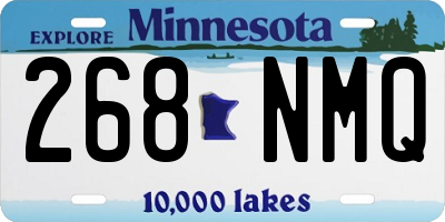 MN license plate 268NMQ