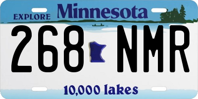 MN license plate 268NMR