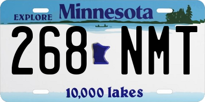 MN license plate 268NMT