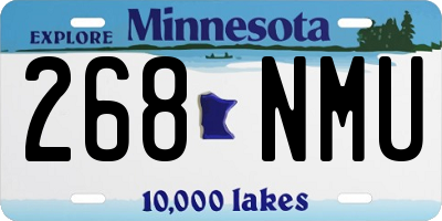 MN license plate 268NMU