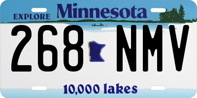 MN license plate 268NMV