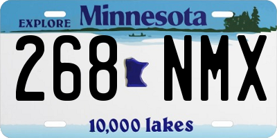 MN license plate 268NMX