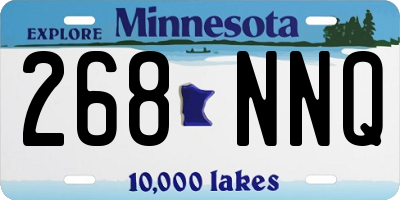 MN license plate 268NNQ