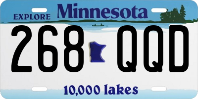 MN license plate 268QQD