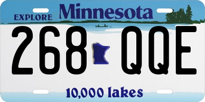 MN license plate 268QQE