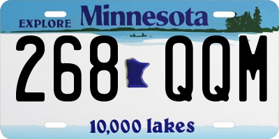 MN license plate 268QQM