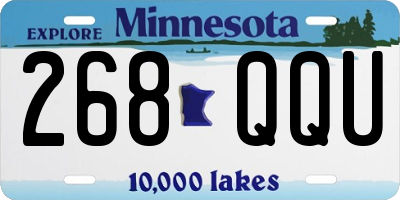 MN license plate 268QQU