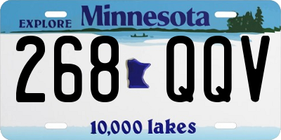 MN license plate 268QQV