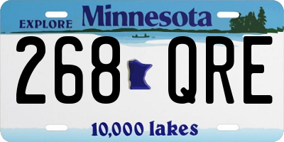 MN license plate 268QRE