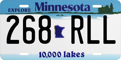 MN license plate 268RLL