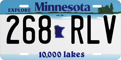 MN license plate 268RLV