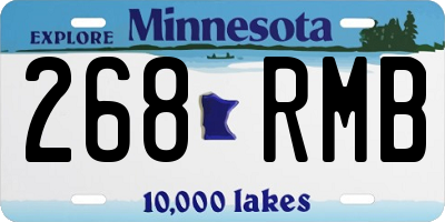 MN license plate 268RMB