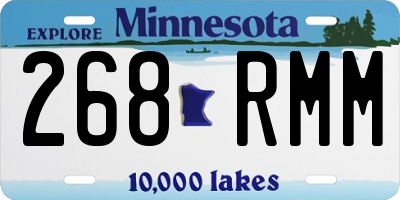 MN license plate 268RMM
