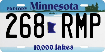 MN license plate 268RMP
