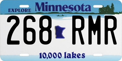 MN license plate 268RMR