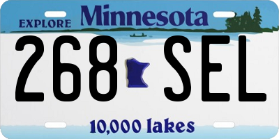 MN license plate 268SEL