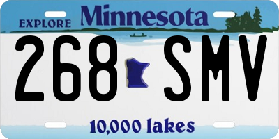 MN license plate 268SMV